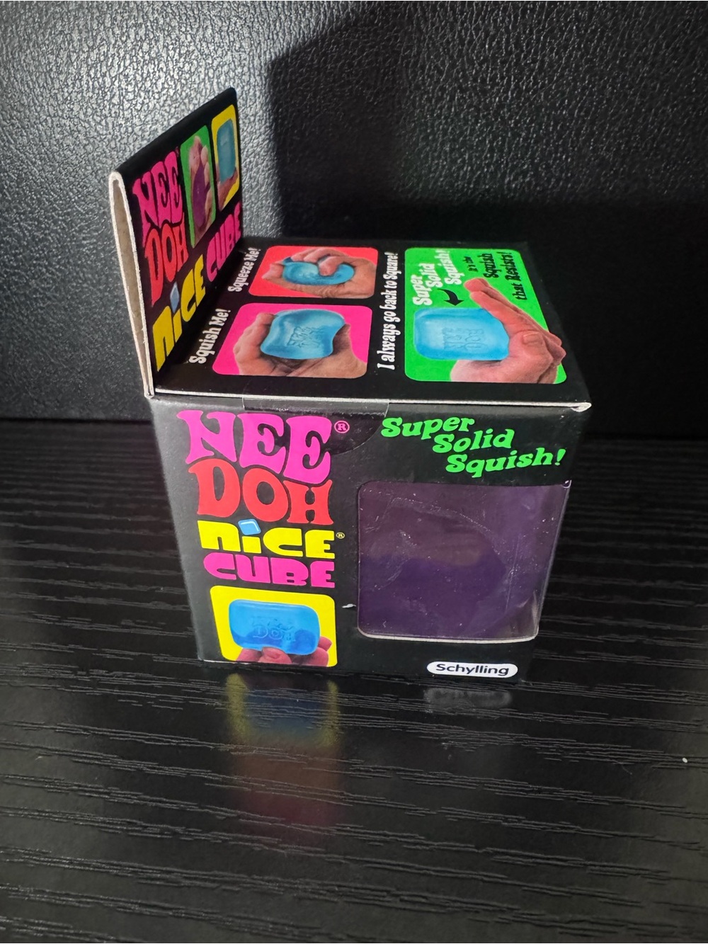 Schylling - Nee Doh Nice Cube Super Solid Squish - Purple - Picture 2 of 3